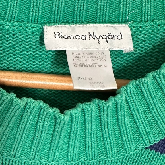 Vintage Bianca Nygard | Women’s Vintage Bianca Nygard Cotton Crew Embroidered - Picture 3 of 9